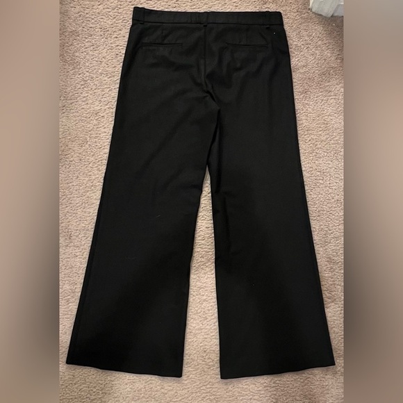 BCBGMaxAzria Camilla Wide Leg Black Wool Dress Pants Sz 8 - Picture 3 of 12